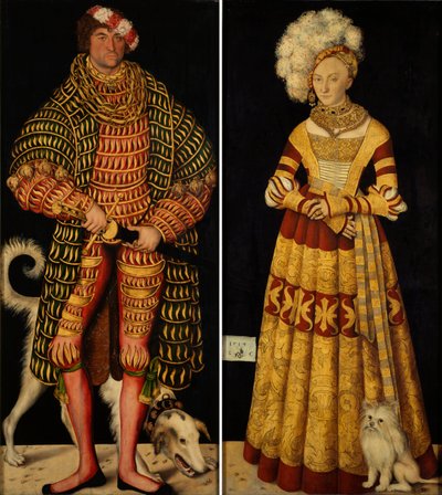 Double Portrait of Duke Henry the Pious and Duchess Catherine of Mecklenburg by Lucas Cranach the Elder